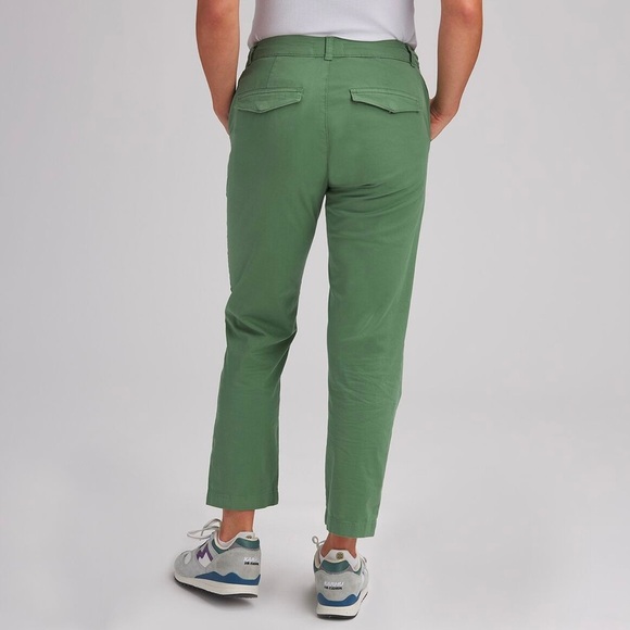 Outerknown Women's Emory Stretch Pants, Green - Picture 3 of 9